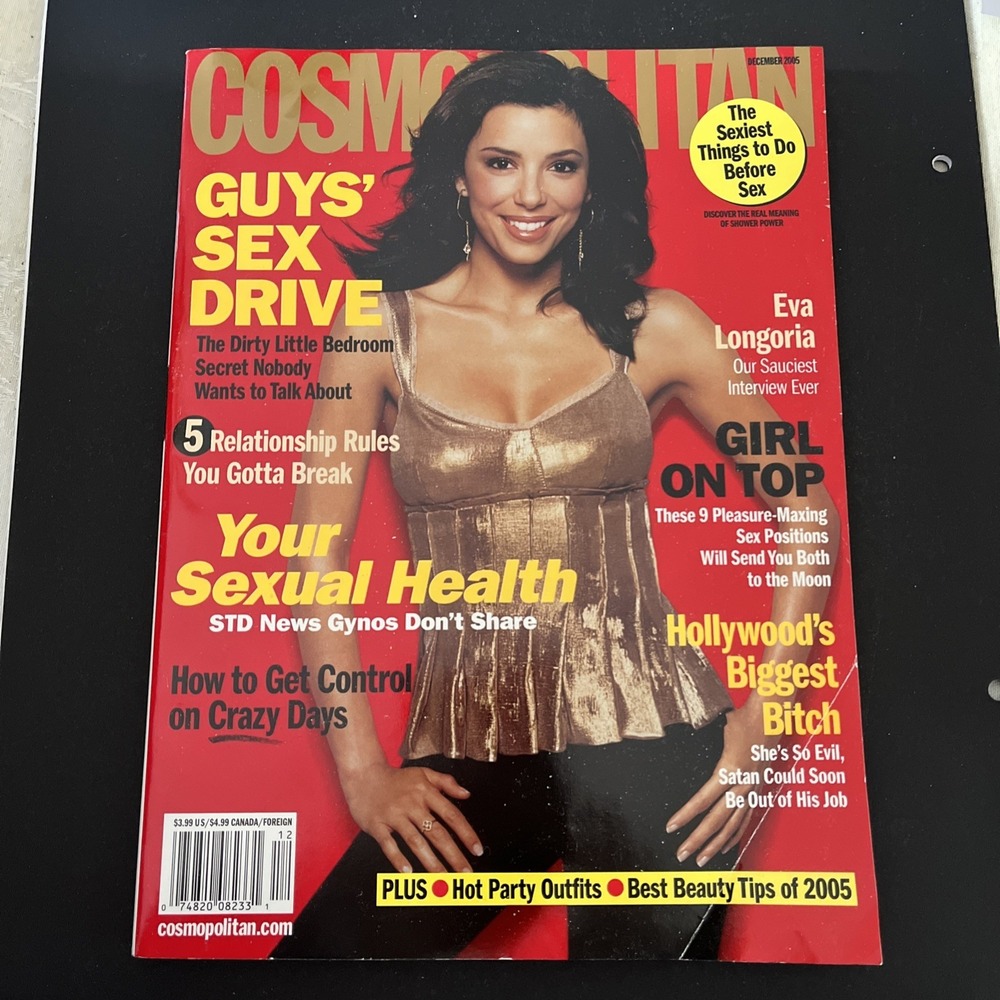 2005 DECEMBER COSMOPOLITAN MAGAZINE - EVA LONGORIA - FRONT COVER